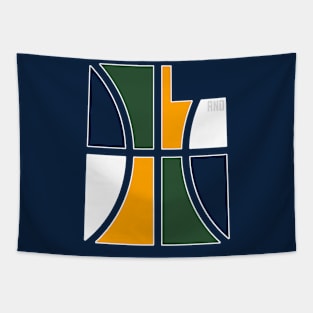 Jazz Basketball Tapestry