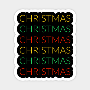 Christmas Christmas Christmas colors Magnet