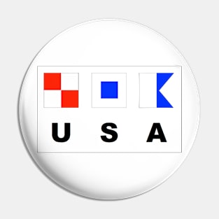 USA Nautical Pin