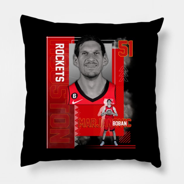 Boban Marjanovic 51 Pillow by today.i.am.sad