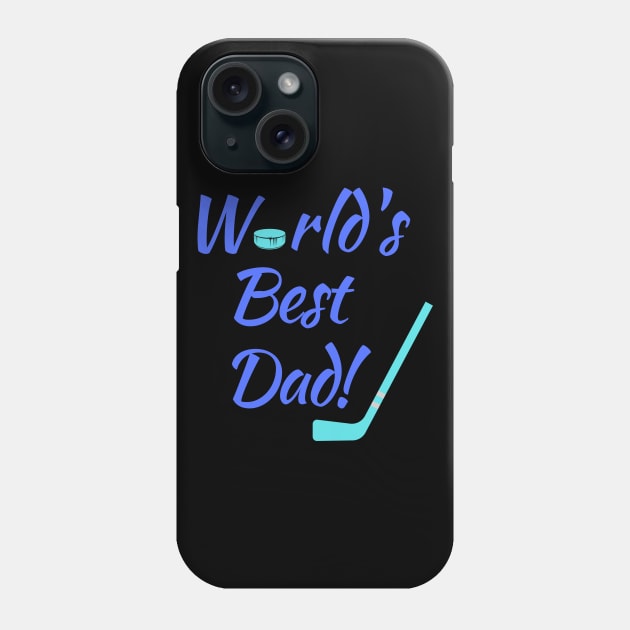 Word'd Best (Hockey) Dad! Phone Case by Fantastic Store