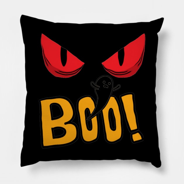 Halloween Boo Pillow by ShubShank