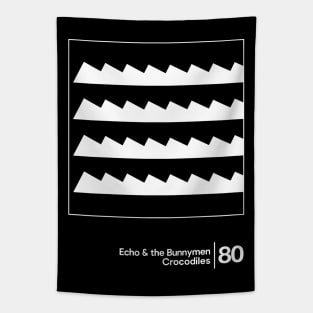 Crocodiles - Echo & The Bunnymen / Minimal Graphic Design Tribute Tapestry