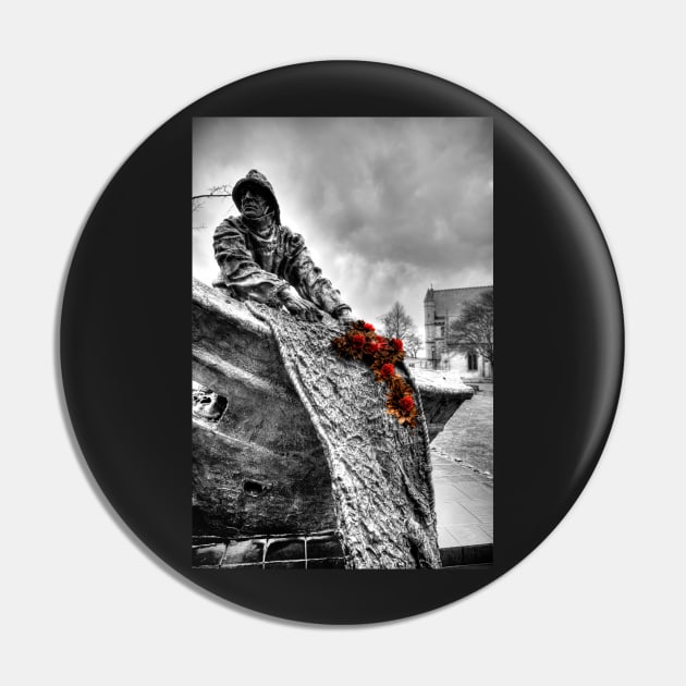 Memorial Red Roses Pin by tommysphotos