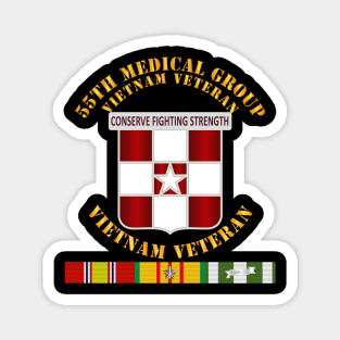 55th Medical Group - Vietnam Vet w SVC Ribbons Magnet