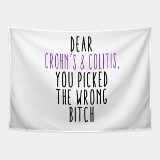 Dear Crohn's Colitis You Picked The Wrong Bitch Tapestry