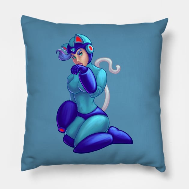 Darkstalkers Felicia in MegaMan Costume Pillow by Kylana