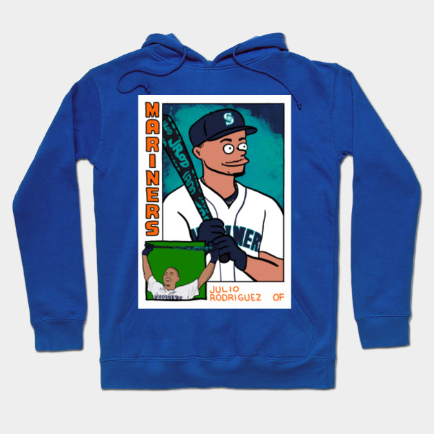 Julio Rodriguez Simpsons Inspired Baseball Card Parody T-shirt