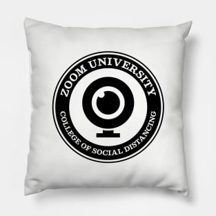 Zoom University (black) Pillow