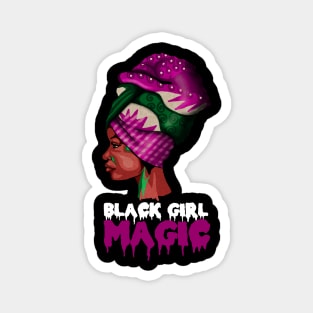 Black Girl Magic, Melanin, Afro Woman Magnet
