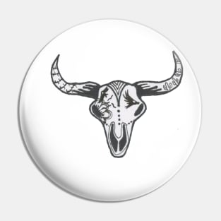 Bull Skull Pin