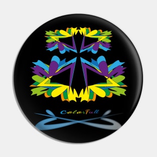 butterfly full color Pin