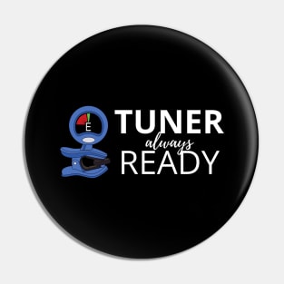 Tuner Always Ready Clip-On Tuner Dark Theme Pin