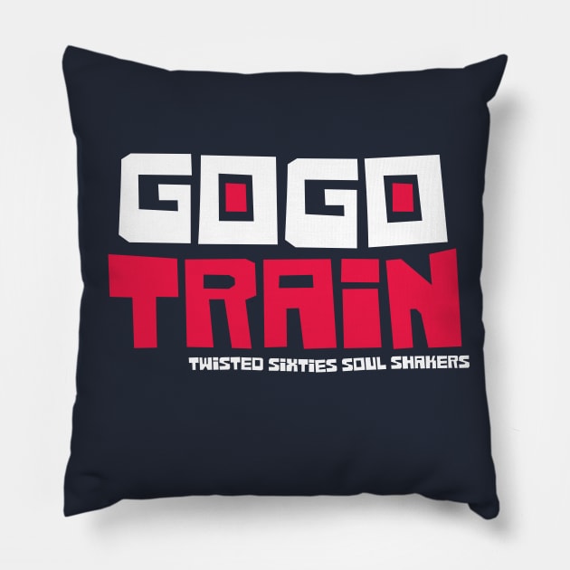 Sixties GoGo Train Pillow by modernistdesign