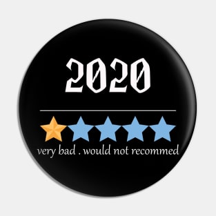 2020 one star sucks year Pin