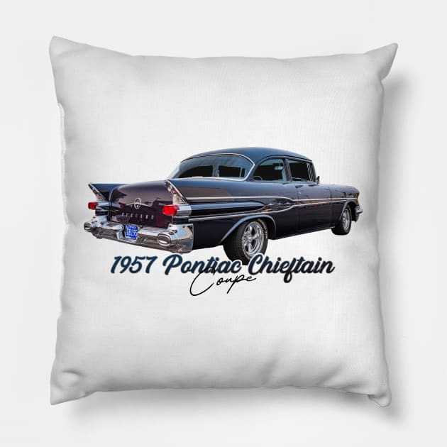 1957 Pontiac Chieftain Coupe Pillow by Gestalt Imagery