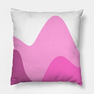 Pink Mountains Pillow