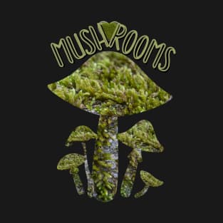 Mossy Mushrooms Love T-Shirt