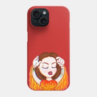 Phoenix girl (selfportrait) Phone Case