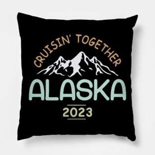 Alaska Cruise 2023 Family Friends Pillow