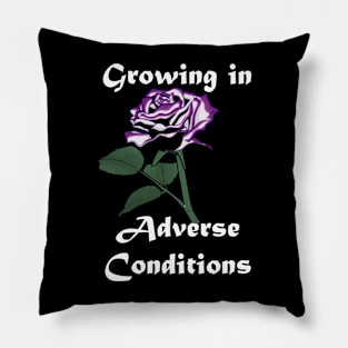 Asexual Pride Rose Pillow