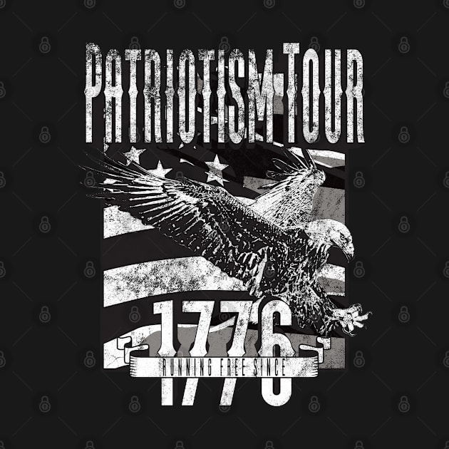 Patriotism Tour Black and white by Rowdy Designs