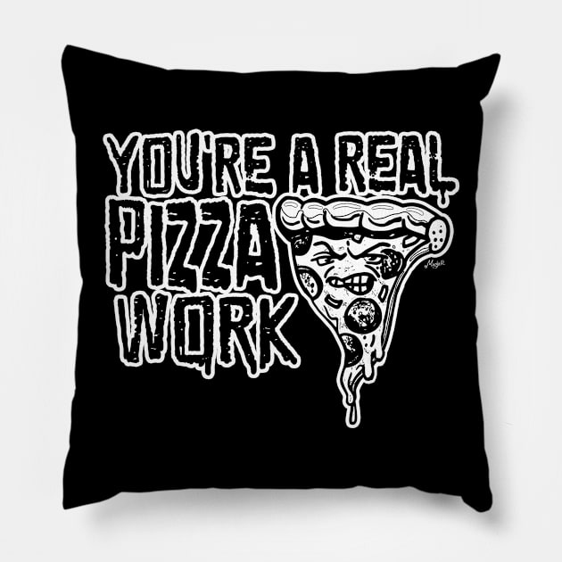 A Real Pizza Work Pillow by Mudge