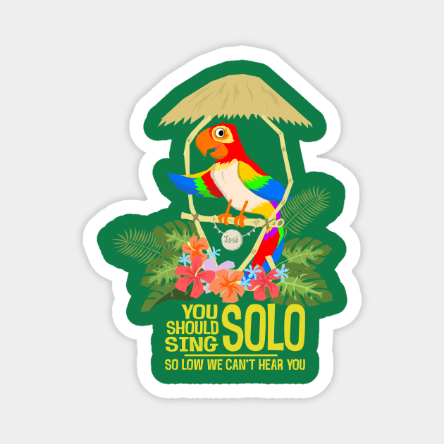 Tiki Room Sing Solo Magnet by Radical Rad