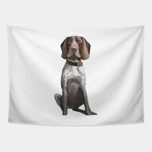 Cute German Shorthaired Pointer Drawing Tapestry