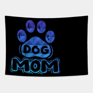 Dog Mom Paw Prints Tapestry