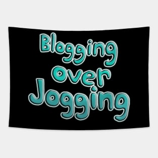 Blogging Over Jogging Tapestry