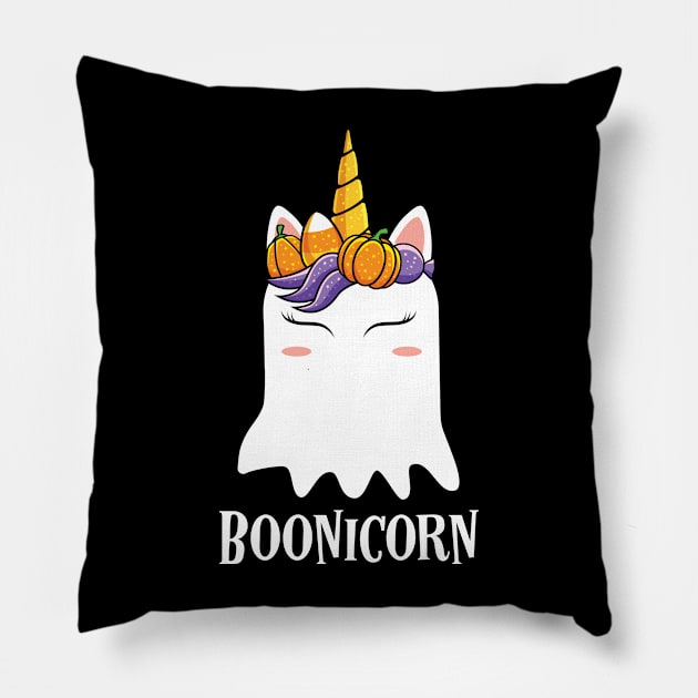 Ghost Unicorn Boonicorn Halloween Costume Pillow by HCMGift