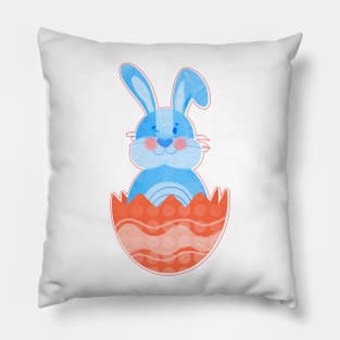 Easter bunny watercolor. Pillow