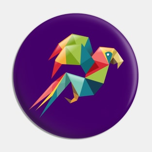 Parrot Origami Pin