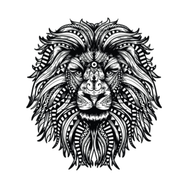 Mandala Lion  Lion  Pin  TeePublic