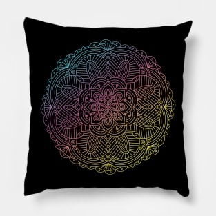 Mandala | Bright Gradient No. 3 Pillow