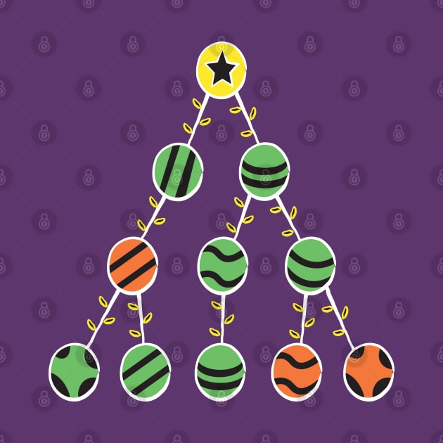 Programmer Christmas Tree - Funny Programming Jokes - Dark Color by springforce