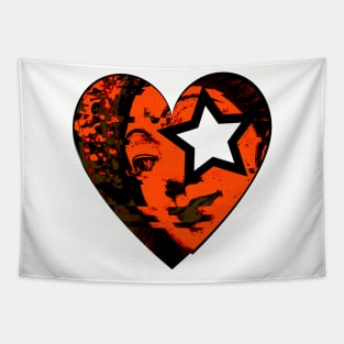 Star Studded Heart Tapestry