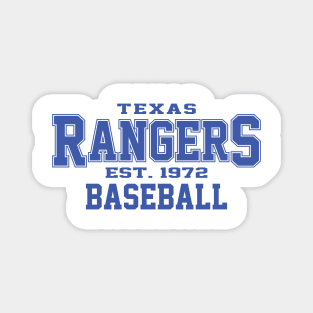 Rangers Texas Baseball Magnet