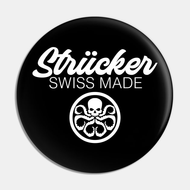 Strucker Watches Swiss Made Pin by fatbastardshirts