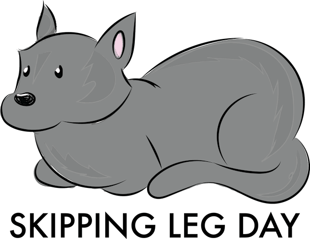 Skipping Leg Day Kids T-Shirt by Kinowheel