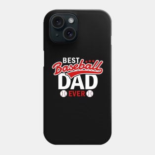 Best Baseball Dad Ever Softball Tee Cool Baseball Father Phone Case