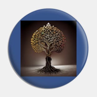 Yggdrasil World Tree of Life Pin