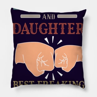 mom and daughter best freaking partner in crime ever- mom daughter matching gift Pillow