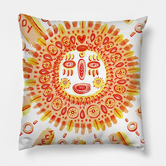 sun Pillow by Angel Rivas