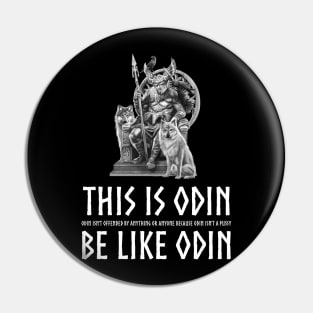 Anti Socialism - Masculine Alpha Male Viking Mythology - Odin isn't offended by anything or anyone because Odin isn't a pussy Pin