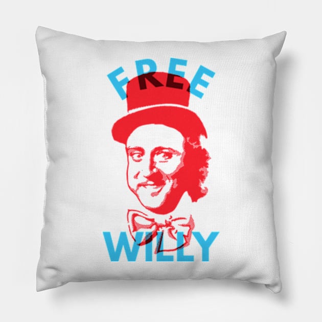 Free Willy (Wonka) and the Chocolate Factory Pillow by tabners