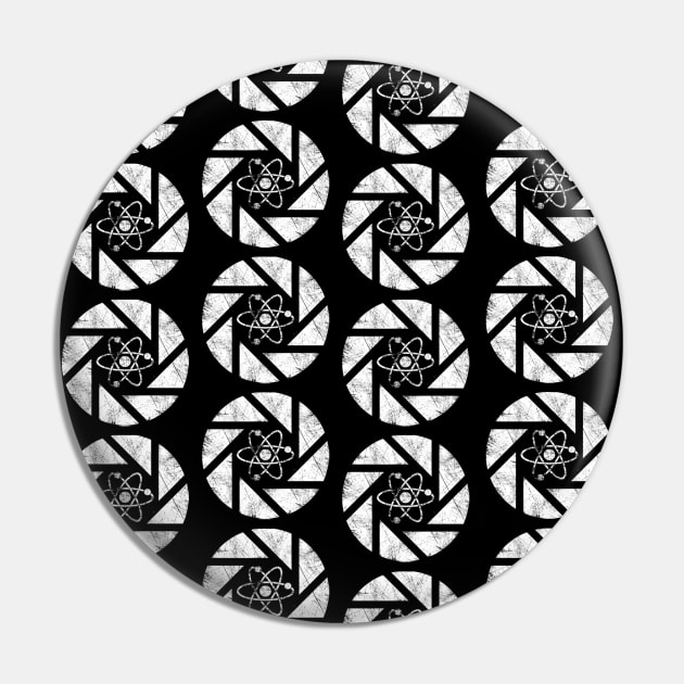 Aperture Lab logo pattern style Pin by comecuba67