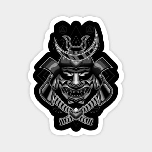 samurai moon mask Magnet