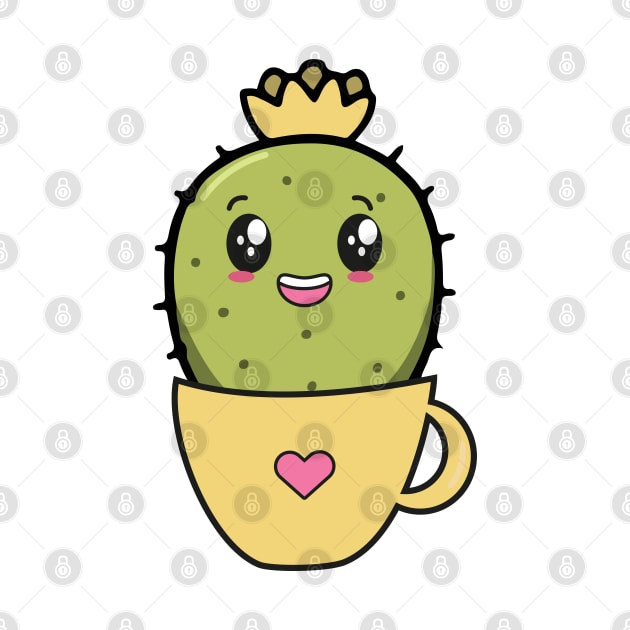 Cute Cactus Kawaii by IstoriaDesign